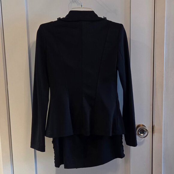 Rinascimento Made in Italy stretch black blazer with skirt - stunning detailing - Picture 11 of 11